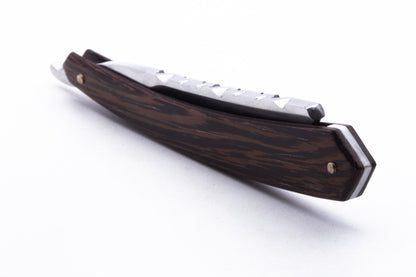 6/8" Gustave Lalune Straight Razor "English Archer" Wenge Scales