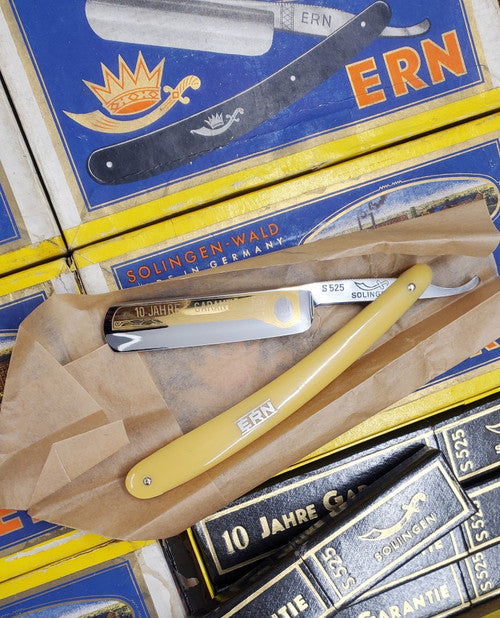 5/8" New Old Stock Straight Razor | ERN Solingen-Wald