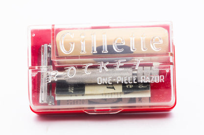 1950's Gillette British Rocket Safety Razor Set | Original Condition