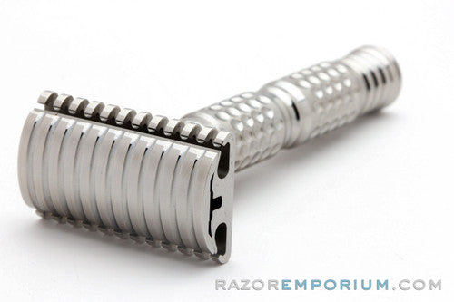 Timeless Razor Open Comb and Dimpled Stainless Steel Safety Razor