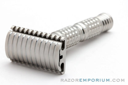 Timeless Razor Open Comb and Dimpled Stainless Steel Safety Razor