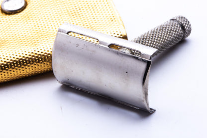 German Three Piece Double Edge Travel Safety Razor | Original Condition