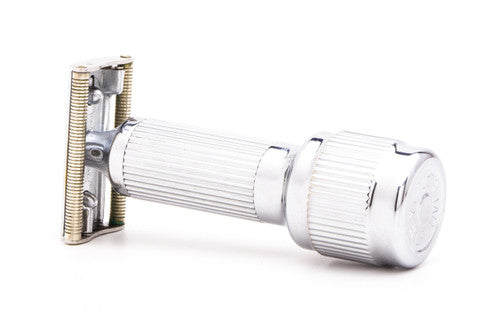 Stahly Live Blade Wind Up Vibrating DE Safety Razor with Display Case