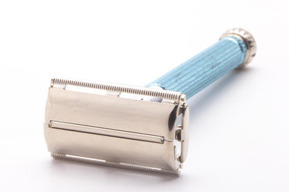 1971 R3 Gillette Blue Star Lady Gillette Double Edge Safety Razor | Original Condition
