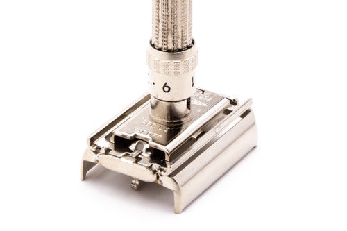 1964 J4 Gillette Slim Adjustable DE Safety Razor | Original Condition