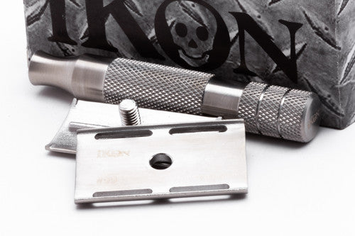 iKon Stainless Steel Standard Solid Guard D E Razor - Original Production Run