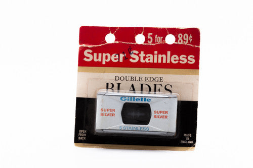 Gillette Super Stainless Dispenser (5) - New Old Stock Razor Blades