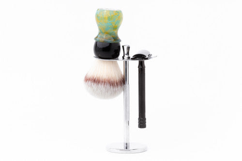 Two Piece Brush & Razor Stand | Stainless Steel Stand