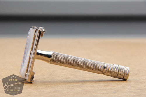 Gillette 1940's Notched Super Speed Safety Razor ** Nickel REVAMPED