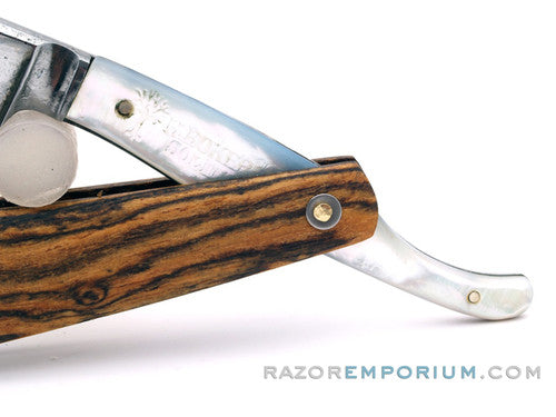 13/16" H. Boker Elite Round Point Straight Razor w/ Cocobello Wood | Shave Ready