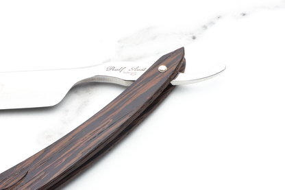 6/8" Ralf Aust American Point Straight Razor With Wenge Wood Scales