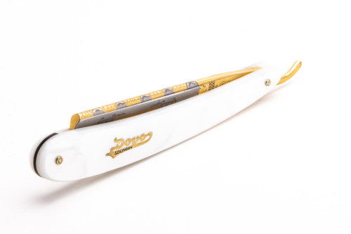 6/8" Dovo "2 Bismarck" Pearl Full Hollow Restored Straight Razor
