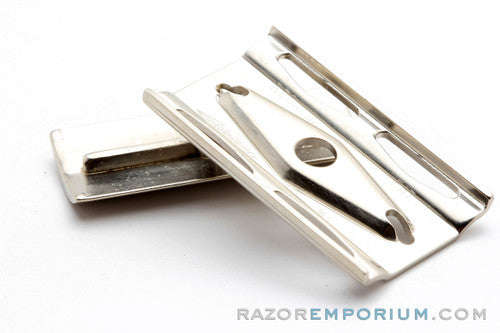 1939-46 Gillette Ball End Tech DE Safety Razor | Factory Nickel Revamp