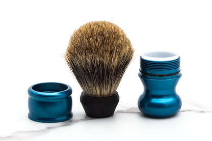 Timeless Razor | Blue Adjustable Shaving Brush Handle & Collets 20mm-28mm