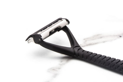 Leaf Two Razor | Double Blade Pivoting Razor - Black