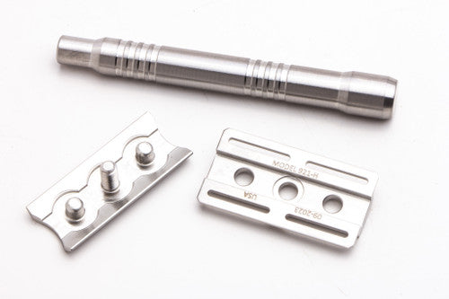 Yates Precision Shaving  Model 921-H Solid Bar Double Edge Safety Razor | 316 Stainless Steel
