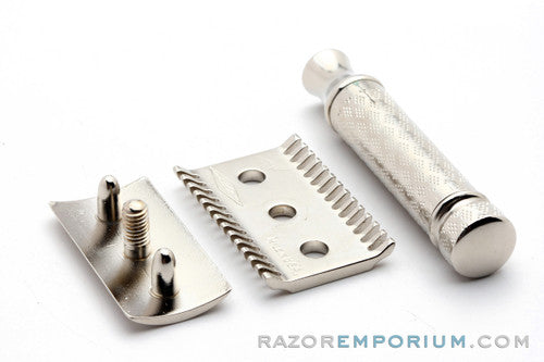 1921 Gillette New Improved Tuckaway DE Safety Razor | Factory Nickel Revamp