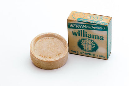 Williams Mug Aqua Velva Mentholated Shaving Soap with Original Packaging