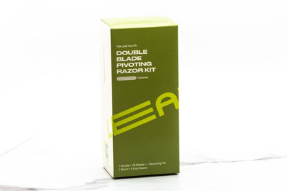 Leaf | The Leaf Two Double Blade Pivoting Razor Kit - Chrome