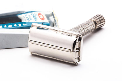 1940's Gillette Flare Tip British Rocket DE Safety Razor Set | Original Condition