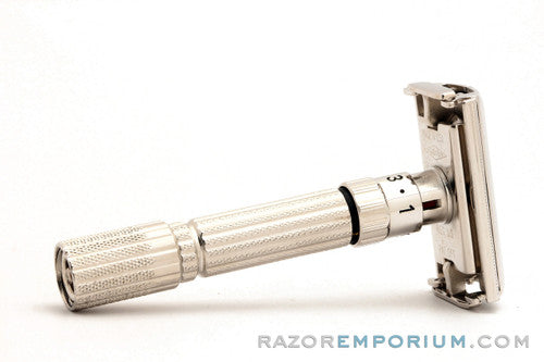 1961 Gillette $1.95 Fatboy Adjustable DE Safety Razor G2 | Rhodium Revamp