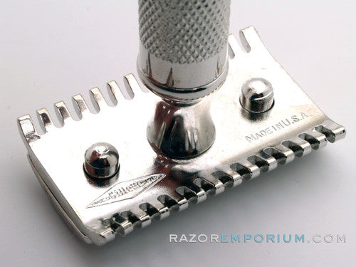 1929 Gillette Big Fellow Double Edge Safety Razor Set in Original Wood Box