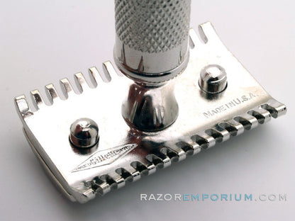 1929 Gillette Big Fellow Double Edge Safety Razor Set in Original Wood Box