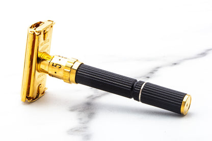 1973 T4 Gillette Super Adjustable 84mm Double Edge Safety Razor | 24k Gold Revamp