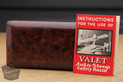 Valet Auto Strop Silver Razor Set w/ Box New Old Stock - Made in England