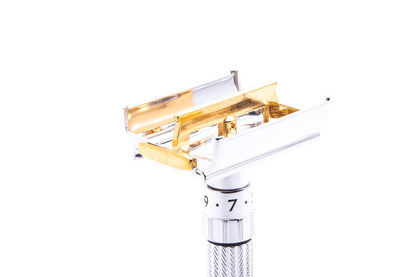 1959 E4 Gillette Fatboy Adjustable Double Edge Safety Razor | Prospector Edition