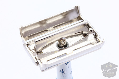 Gillette 1961 G2 Blue Star Lady Gillette Double Edge Safety Razor