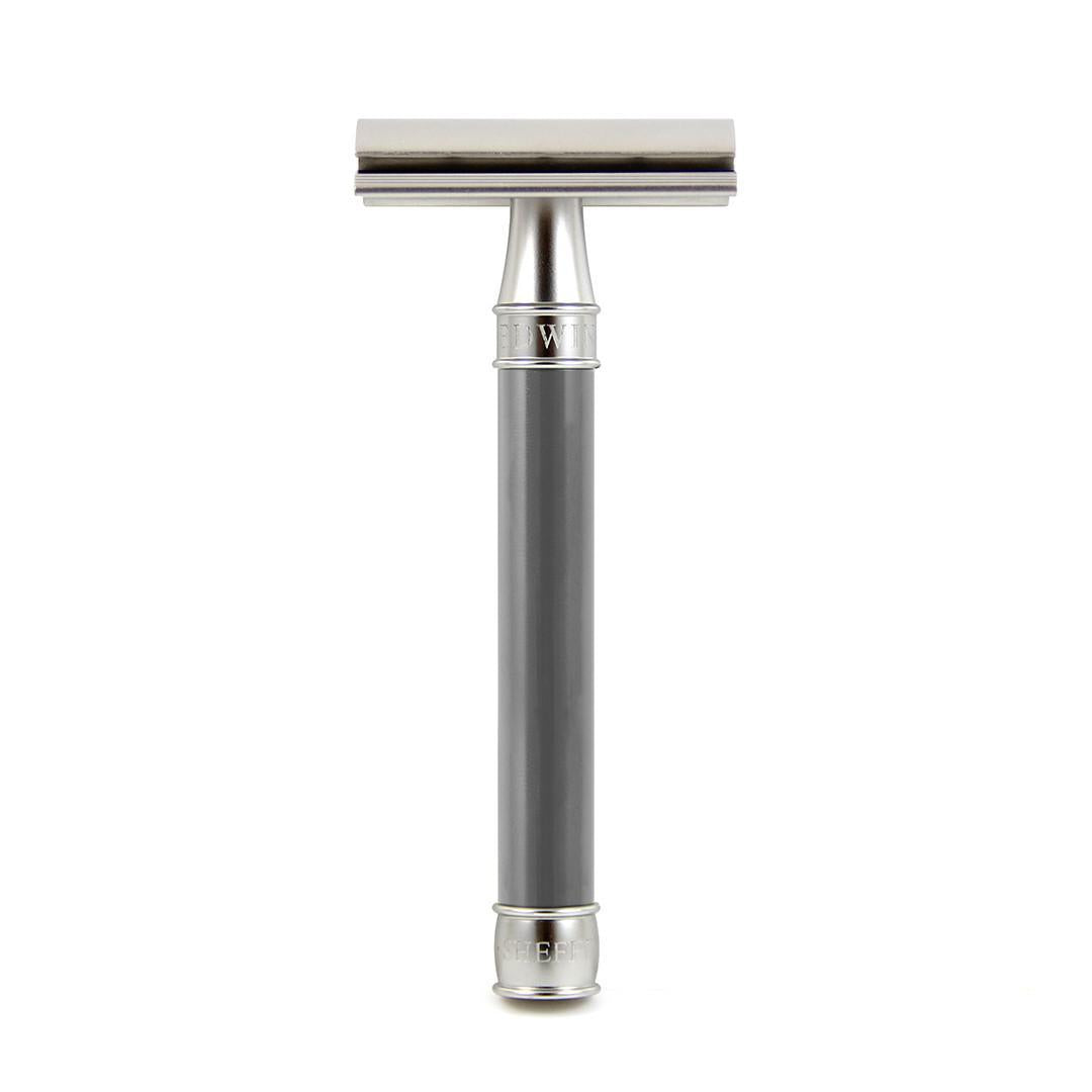 Edwin Jagger | Smooth 3ONE6 Stainless Steel Double Edge Safety Razor - Grey