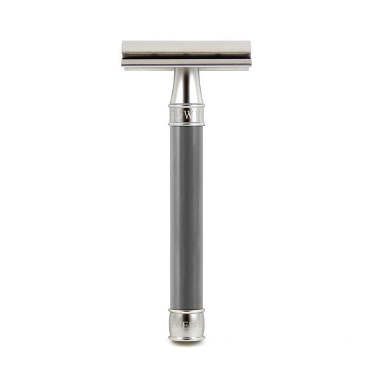 Edwin Jagger | Smooth 3ONE6 Stainless Steel Double Edge Safety Razor - Grey
