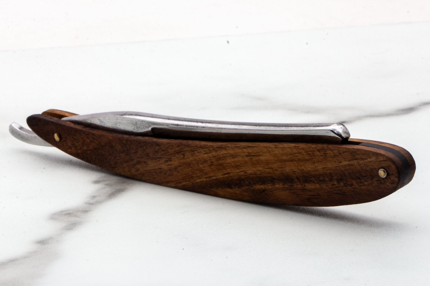 5/8" Vintage Restored Wade & Butcher Straight Razor with Wood Scales