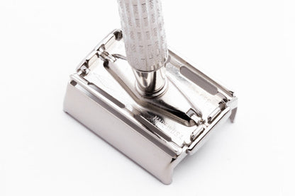1956 B2 Gillette Heavy Red Tip Super Speed TTO Double Edge Safety Razor  | Factory Nickel Revamp