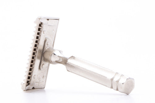 1920's Ever-Ready 1912 Style Single Edge Safety Razor | Factory Nickel Revamp