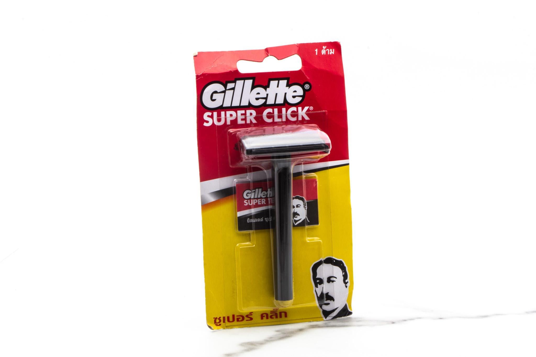 Gillette Super Click Double Edge Safety Razor | New Old Stock – Razor ...