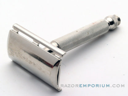 1967 M3 Gillette Ball End Tech DE Razor in Original Red Box w/ Blades