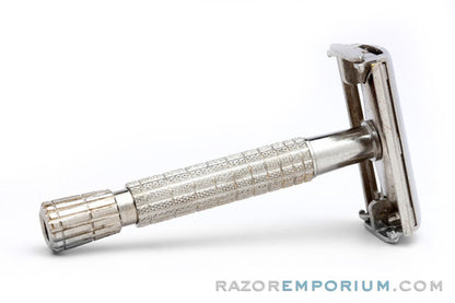 1940's Gillette Flare Tip Regular British Rocket DE Safety Razor Set
