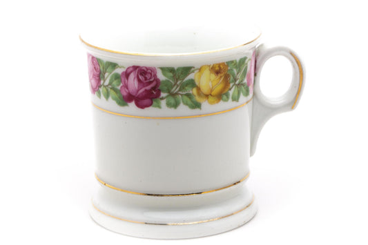 Floral & Gold Shaving Mug