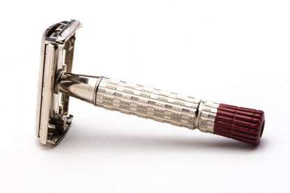 1957 C3 Gillette Red Tip Heavy Super Speed Safety Razor Set | Original Condition