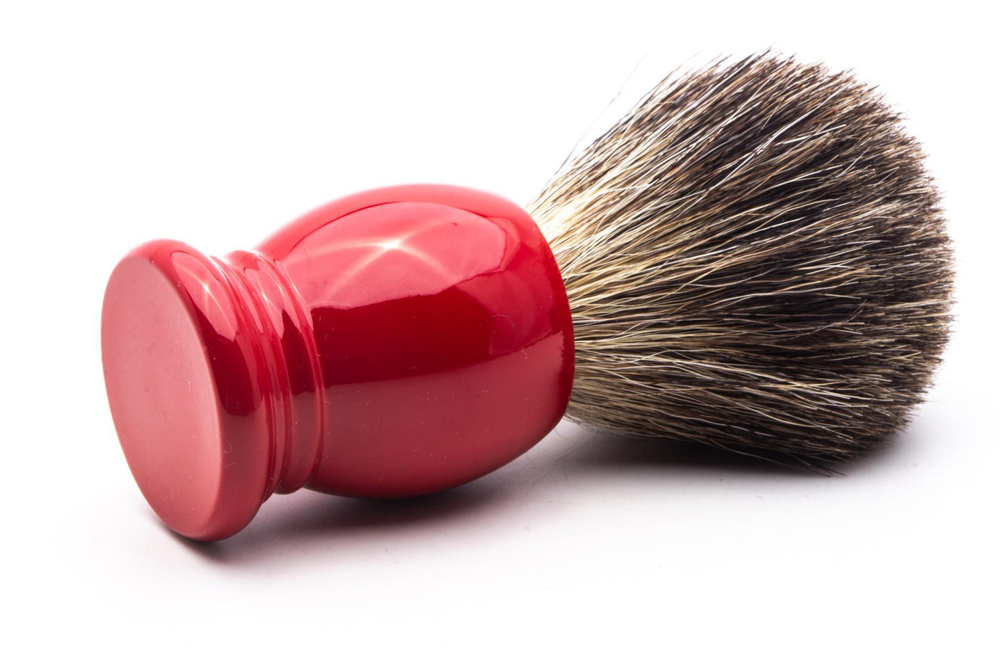 Plisson 1808 | Ferrari Red Russian Gray Essentials Badger Shaving Brush