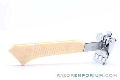 1940s Gem G-Bar Single Edge Razor w/ Cream Handle