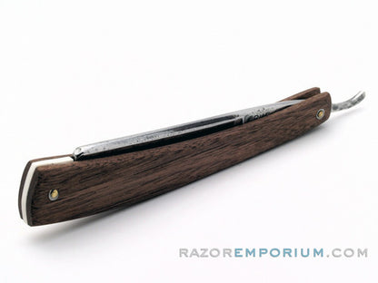 4/8" W.L. Buck Co. "Ruf Nek" Straight Razor w/ Black Walnut Scales | Germany
