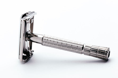 1957 C3 Gillette Flare Tip Super Speed DE Safety Razor | Factory Nickel Revamp