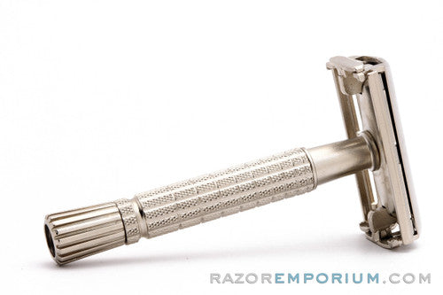 1959 Gillette Flare Tip Double Edge Super Speed Safety Razor | Factory Nickel Revamp