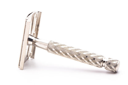 1960's Gillette Ball End Tech Double Edge Spiral Handle Razor | Original Condition