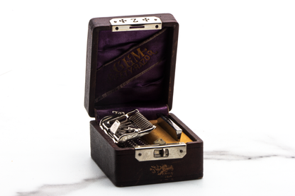 1910 Gem Lather Catcher Single Edge Safety Razor Set | Original Condition
