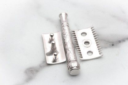 1910 Gillette ABC Pocket Empire Double Edge Razor Set | Rhodium Revamp