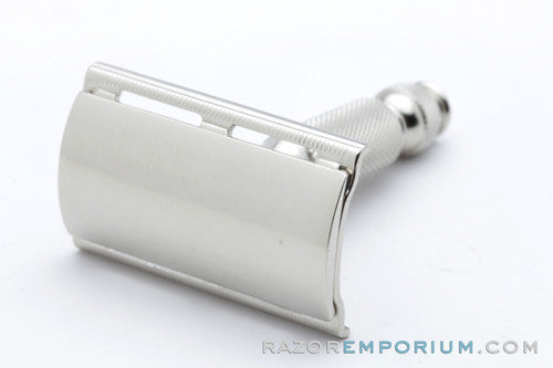 1957 Gillette Travel Tech DE Safety Razor C2 - Factory Nickel